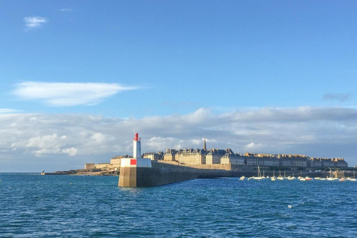 L Ostra 1, Appartement Haut Standing Front De Mer A Cancale Sur Le Port De La Houle Buitenkant foto
