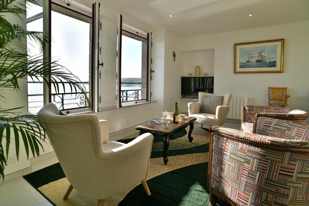 L Ostra 1, Appartement Haut Standing Front De Mer A Cancale Sur Le Port De La Houle Buitenkant foto